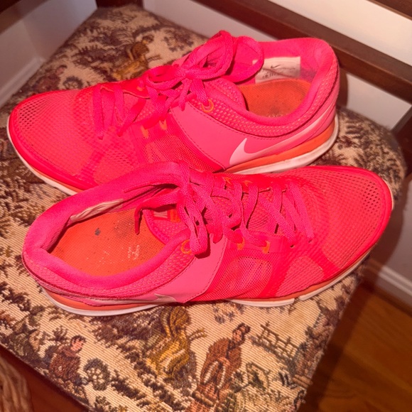 🔥 Nike Flex Women’s Training Running Shoes – Hot Pink / Orange – Size 8 - Picture 8 of 14